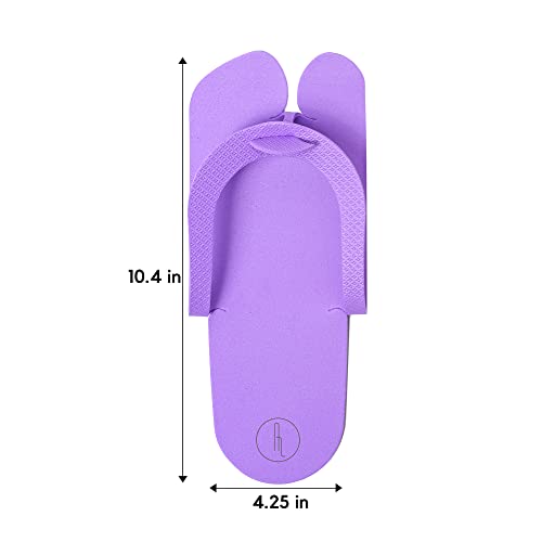 60 Pairs Disposable Anti-Slip EVA Slippers for Spa & Nail Salon - Bulk Multi-Color Pack