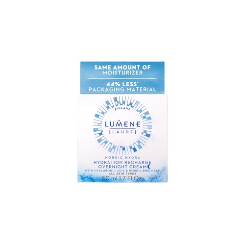 Lumene Nordic Hydra Overnight Face Cream with Hyaluronic Acid & Birch Sap - 1.7 oz