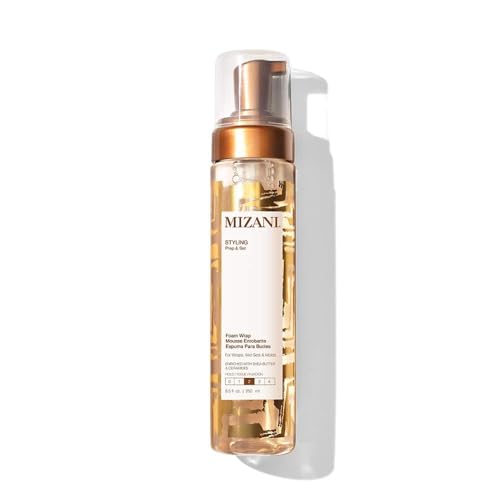 Mizani Foam Wrap Curly Hair Styling Foam - Anti Frizz Moisturizing Hair Mousse with Shea Butter, Smooth and Shine, Non-Greasy, Silicone-Free, Free from Drying Alcohols
