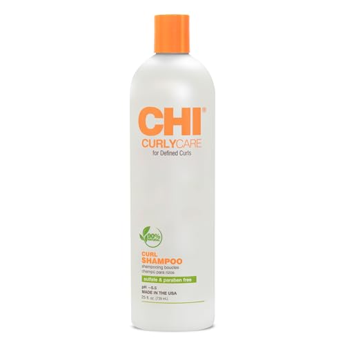 CHI CurlyCare Hydrating Curl Shampoo 25 Fl Oz - Detangles & Reduces Frizz