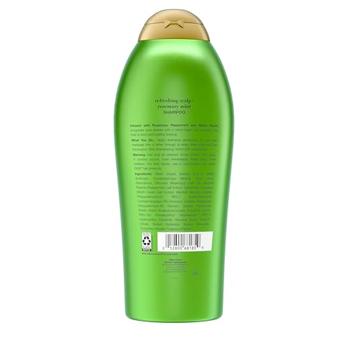 OGX Extra Strength Refreshing Scalp + Rosemary Mint Shampoo 25.4 Fl Oz Pack of 2