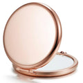 Compact Pocket Mirror 2.5 Inch Rose Gold 1x/2x Magnification Set of 6
