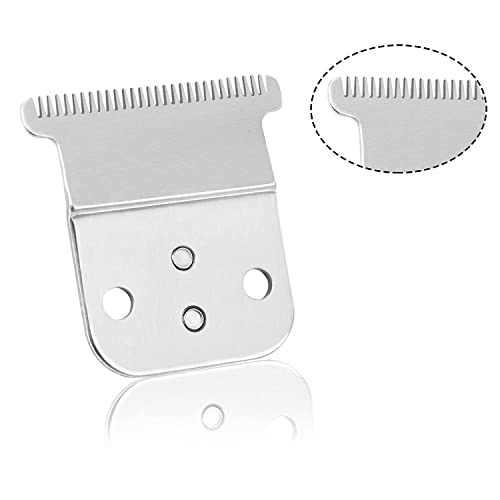 2 Pack Replacement T-Blades for Andis D7/D8 Trimmers - Durable Carbon Steel, Close-Cutting Design
