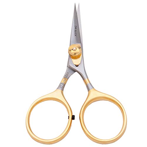 Hair Razor Scissor 4.5 Inches Straight Adjustable Tension Gold Loops