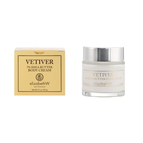 Vetiver Body Cream - Moisturizing Shea Butter with Botanical Extracts, 3.5 Ounces
