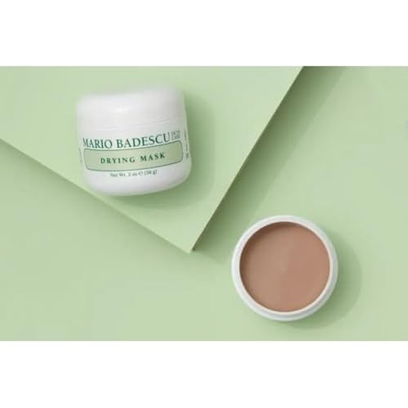 Mario Badescu Drying Mask for All Skin Types - Clarifying Mask that Eliminates Oil - Formulated with Sulfur & Zinc Oxide, 2 Ounce (Pack of 1)
