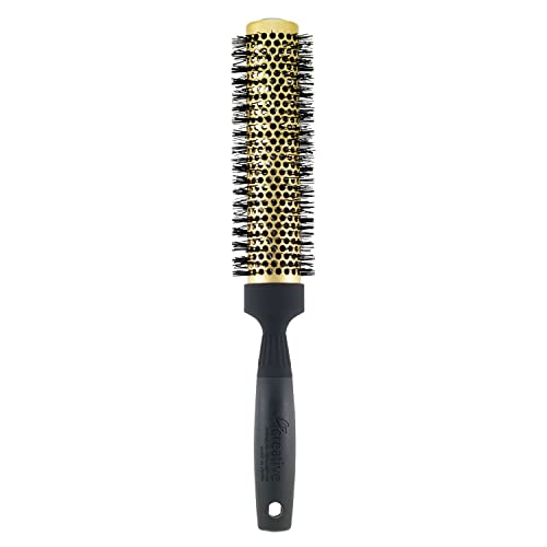 Creative Gold Nano Ceramic Hot Air Brush 2.0-Inch Long Barrel - Anti-Frizz
