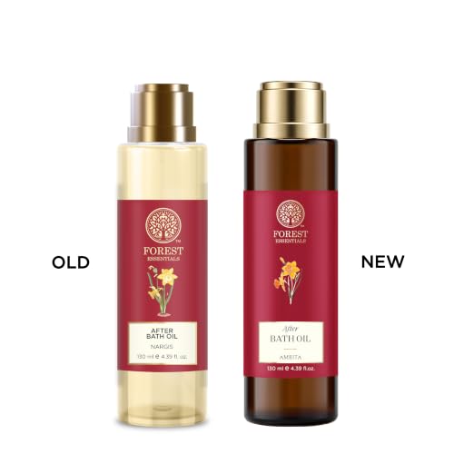 Forest Essentials Nargis Body Oil - After Bath Hydrating & Scented 130ml
