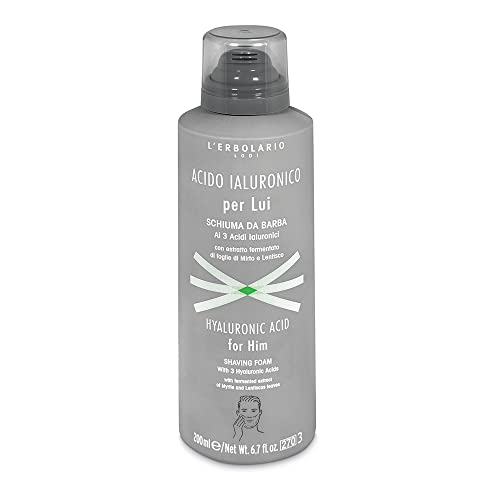 Hyaluronic Acid Shaving Foam for Men - Gentle Sensitive Skin Foam 6.7 oz