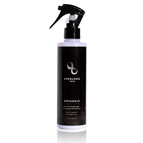 Leave-In Detangler Spray for Hair Extensions & Wigs with Keratin, Argan & Jojoba Oil - All Hair Types