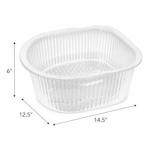 ForPro Professional 100-Count Clear Disposable Pedicure Liners - 50% Thicker, Universal Fit