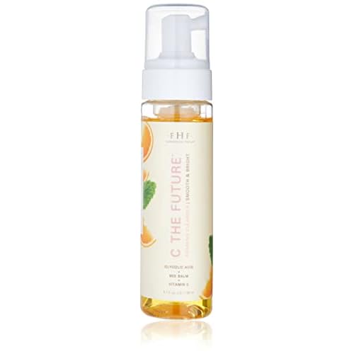FarmHouse Fresh Foaming Face Wash, Cleanser. Hyaluronic Acid, Vitamin C, Glycolic Acid. C the Future Foam Facial Cleanser, 1.7 Fl Oz