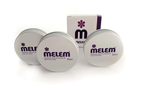 Melem Skin & Lip Balm Pack of 3 — Moisturizing Lanolin & Beeswax for Dry Skin & Lips