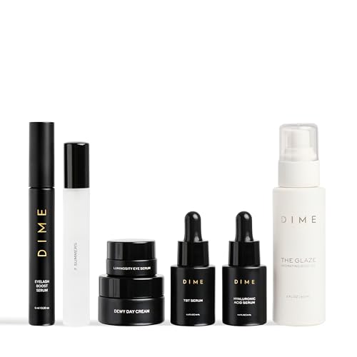 Travel Skincare Set with Hyaluronic Acid and Anti-Aging Serums - 7 Pieces