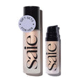 Saie Glowy Super Gel Lightweight Illuminator, Starglow Duo - Luminizer for Glowing Skin, Wear Alone or Under Makeup - Includes Full Size (1 fl oz) + Mini (0.5 fl oz)
