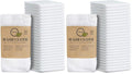 White Cotton Washcloths 48 Pack - Soft, Highly Absorbent Face Towels