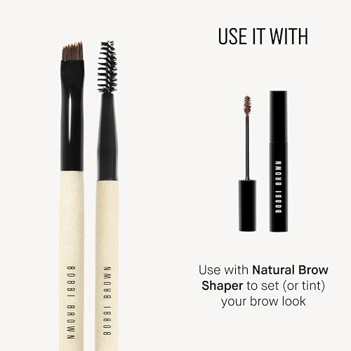 Bobbi Brown Dual-Ended Eyebrow Definer & Groomer Brush | All-in-One Eyebrow Brush with Spoolie