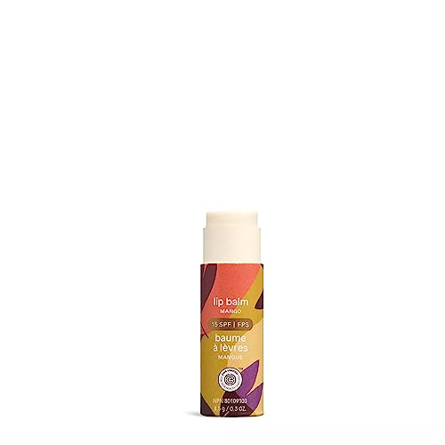 BIO SPECTRA Attitude Mango SPF 15 Lip Balm - Plastic-Free, Vegan, Reef-Safe (3 x 0.3 oz)