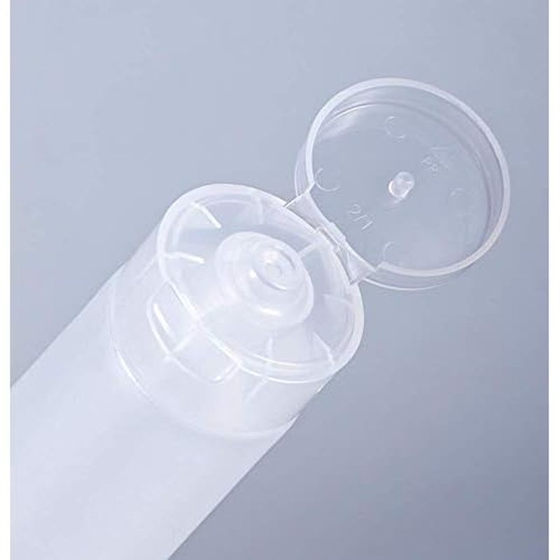 24PCS 100ml/3.4oz Empty Refillable Clear Plastic Squeeze Soft Tubes with Flip Cover Lotion Bottle Travel Sample Packing Cosmetic Makeup Container Storage Vials Jars for Facial Cleaner Toiletries