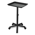 Black Salon & Tattoo Rolling Tray Cart with Height Adjustment - Niuadage