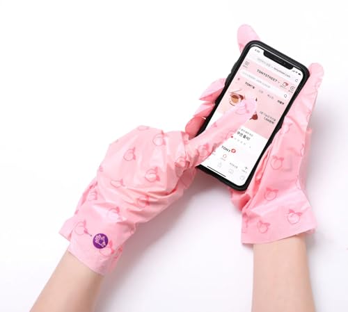 TONYMOLY Peach Hand Mask Pack for Hydrating & Softening Dry Hands - 5 Sheets