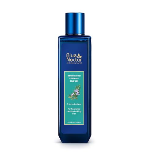 Blue Nectar Rosemary Hair Oil 6.76 Fl Oz with Bhringraj & Amla for Natural Hair Growth - Variation of This Listing