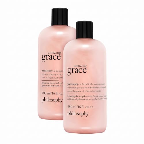 Philosophy Amazing Grace Hydrating Bath & Shower Gel Set - 16 Fl Oz Pack of 2