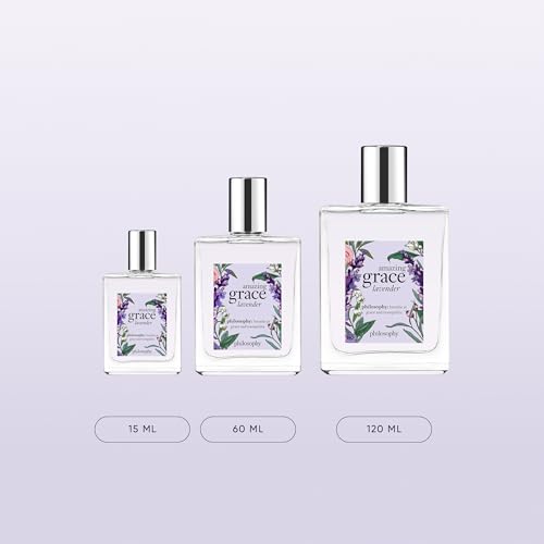 Lavender Eau de Toilette - Amazing Grace by Philosophy, Women's Perfume with Berries & Musk, Long-Lasting Fragrance