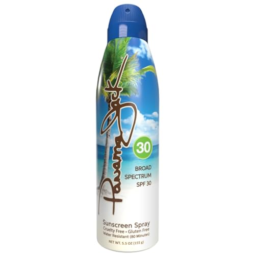 Continuous Spray Sunscreen - SPF 30, Broad Spectrum UVA/UVB Protection, PABA, Paraben, Gluten & Cruelty Free, Water Resistant (80 Minutes), 5.5 OZ