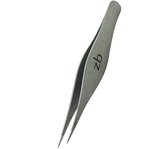 Tweezers Set - Surgical Grade Slant & Pointed Tweezers for Eyebrow and Facial Hair Removal Bundle