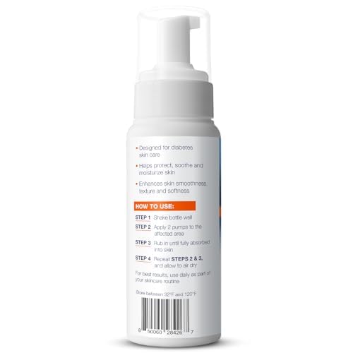 Theraworx Moisturizing Skin Care Foam, Made for People with Diabetes ? 7.1 oz ? 1 count