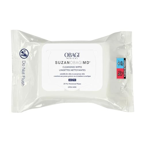 Obagi Medical Acne Cleansing Wipes with 2% Salicylic Acid - 25 Count Pack