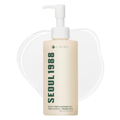 K-SECRET Seoul1988 Cica Cleansing Oil - Gentle Makeup Remover, 6.76 fl oz
