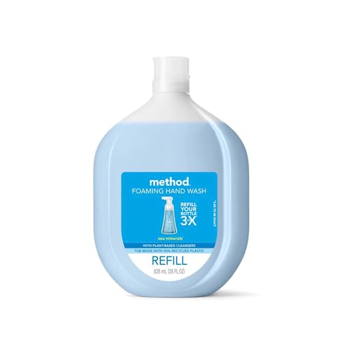 Method Foaming Hand Soap Sea Minerals Refill 28 oz & 10 oz Bottles Biodegradable Formula