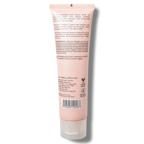 Argan Oil Facial Cleanser - Hydrating Organic Skin Wash for Sensitive Skin