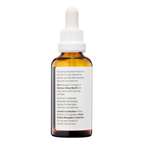 Kosmea Rosehip Oil ? Sustainably Harvested, Anti-Aging Benefits for Face & Body ? Premium Quality Oil Using the Entire Fruit, Seed & Skin - 1.42 fl oz