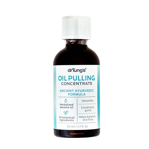 Oil Pulling Mouthwash for Teeth & Gums - Natural Oral Care Concentrate