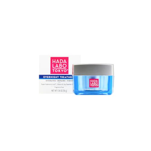 Hada Labo Tokyo Anti-Aging Night Cream with Hyaluronic Acid 1.76 oz Overnight Treatment
