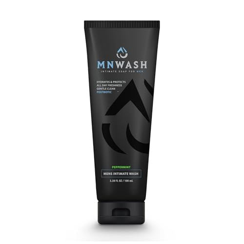 Intimate Wash for Men, 3.38 Fl Oz., Premium Postbiotic PH Balanced Groin Wash, All Day Freshness, Effective Hydrating Gentle Clean for Private Parts, Natural Men¡¯s Hygiene, POSTBIOTICS