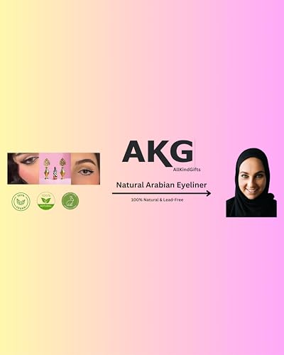 Natural Waterproof Eyeliner with Decorative Pot Holder - Organic, Smudgeproof, Unisex