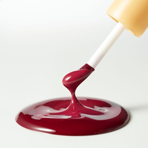 Laka Fruity Glam Lip Tint Mini, 1.9g/0.07oz, Glowing Lip Stain with Wide Color Spectrum, Hydrating & Lightweight Texture, Long-Lasting Bold Stain, Non-Sticky, Vegan, K-Beauty (#103 Humming)