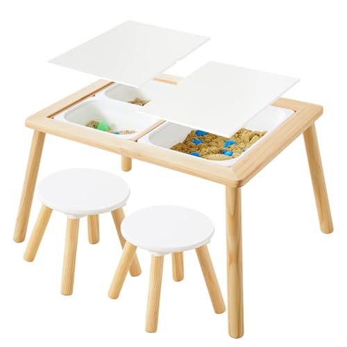 Toddler Sensory Play Table with Storage Bins for Sand & Water - 3 to 5 Years