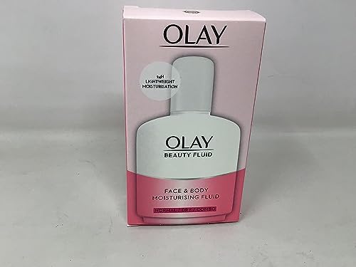 Olay Beauty Fluid Regular 100ml Face & Body Moisturizer - Lightweight Hydrating Lotion
