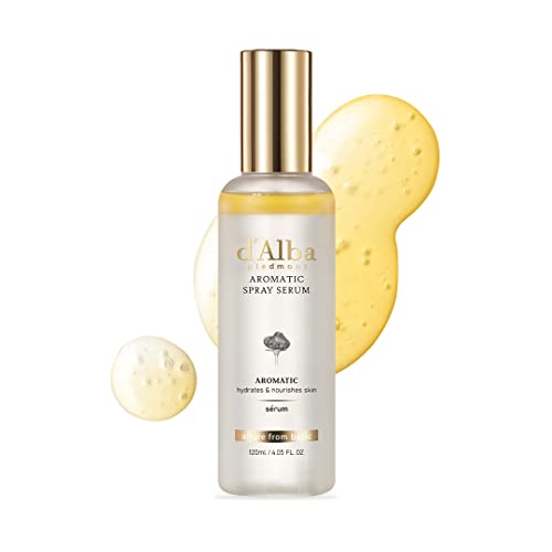 d'alba Piedmont Italian White Truffle Aromatic Spray Serum 4.05 fl oz - Hydrating Face Mist for Skin Elasticity & Glow