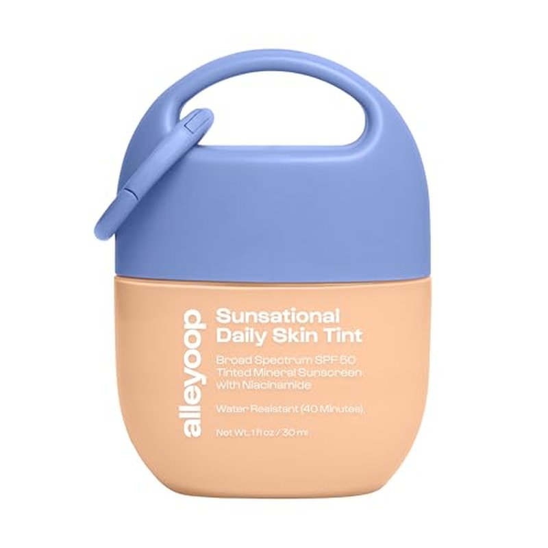 Alleyoop Sunsational Tinted Moisturizer SPF 50 for Face Broad Spectrum ? 100% Mineral Face Sunscreen with Jojoba, Hydrating & Soothing Tinted Sunscreen, Vegan & Cruelty-Free (Dawn)