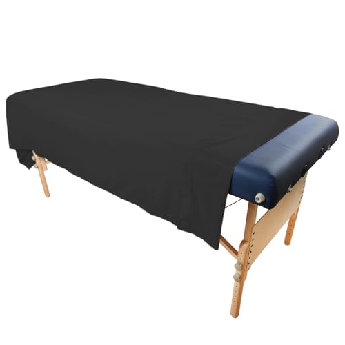 Body Linen Tranquility Microfiber Massage Sheet Set - 1 Pack Black
