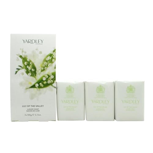 Lily of the Valley by Yardley of London for Women Luxury Soap 3.5 Ounce - 3 Bars per Box