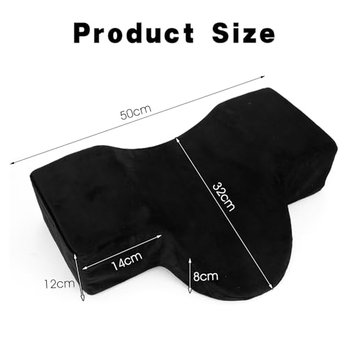 Beauty Salon Lashing Pillow,Comfortable Velvet Memory Foam Eyelash Extension Pillow,Ergonomic Neck Pillow,Protect The Neck When Used for Lash Extension Grafting Make Up