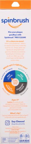 Arm & Hammer Spinbrush PRO CLEAN Battery Powered Toothbrush - Old Version, Soft Bristles, 1 Count, Gold or Blue