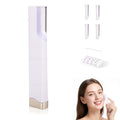Face Hair Remover, 2 in 1 Rechargeable Painless Electric Eyebrow Trimmer Facial Hair Removal for Women with LED Light, 3 Adjustable Speed, 4 Refill Dermablades